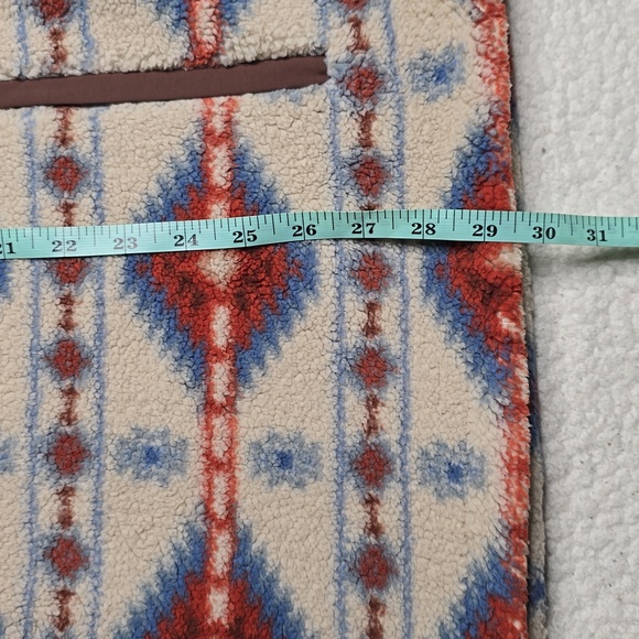 3237 NWT Burlebo Mountain Fleece Sherpa - Quarter Zip - Arizona Aztec Lg - Picture 8 of 10